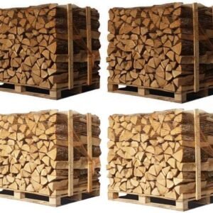 4 X Palettes (2 chêne blanc + 2 Hêtre/Charme) – Bûches de 33 cm